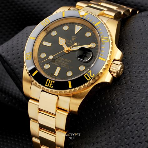 rolex submariner black gold replica|rolex submariner all black price.